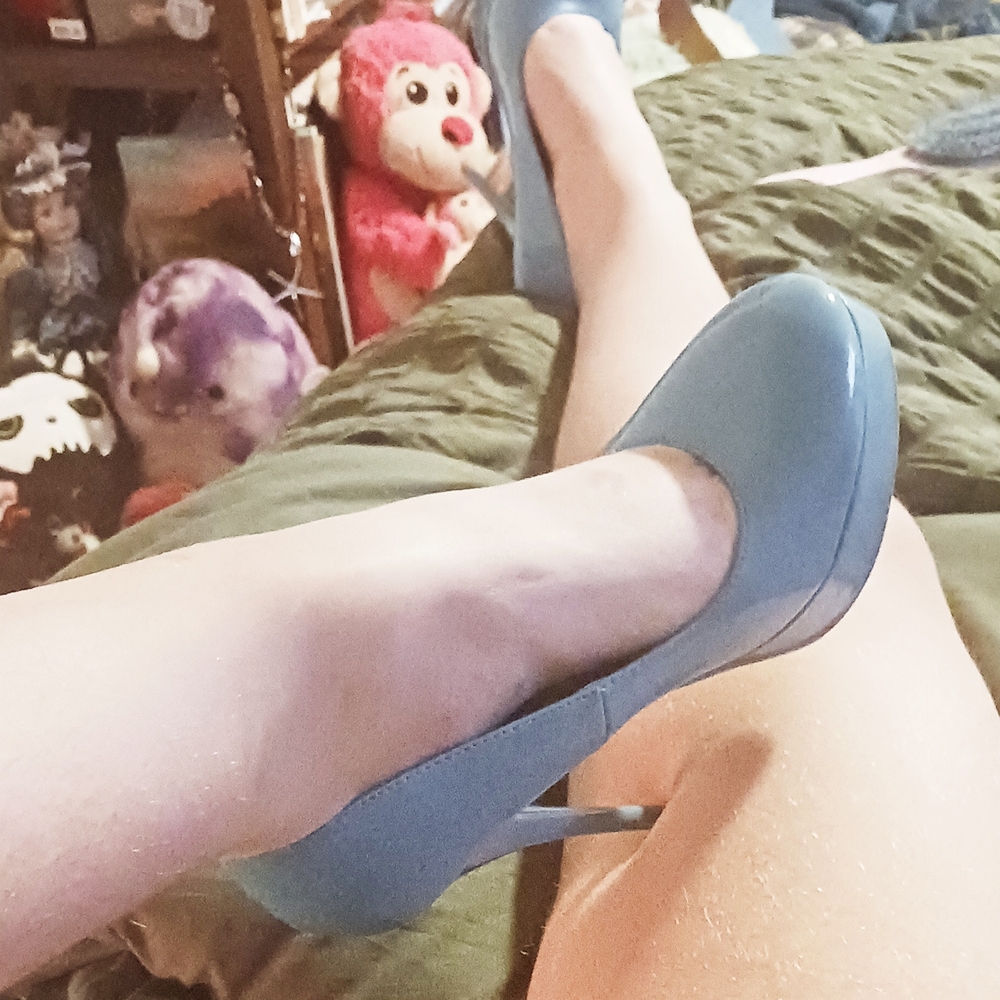 Charlotte Russe Sky Blue Heels